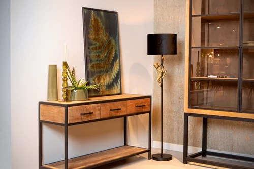 Lucide EXTRAVAGANZA CHIMP - Floor lamp - Ø 35 cm - 1xE27 - Black - atmosphere 2